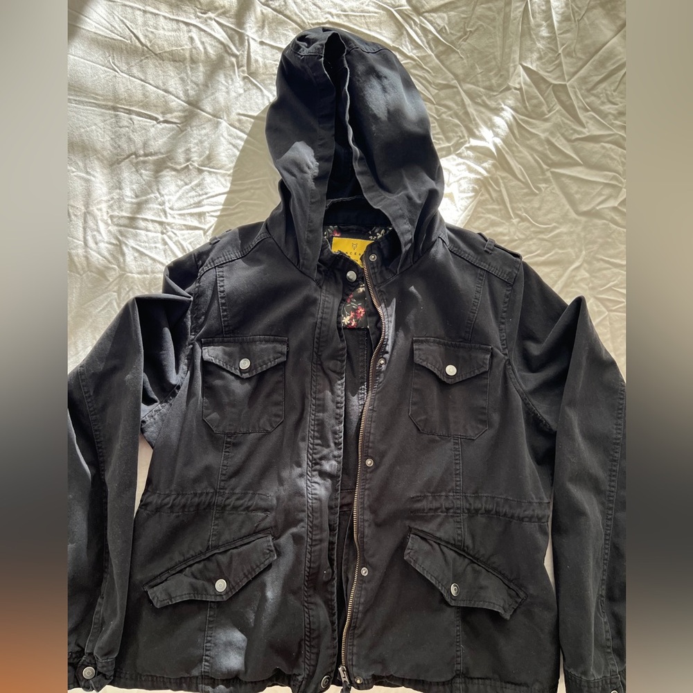 Prince & Fox Black Military Field Jacket